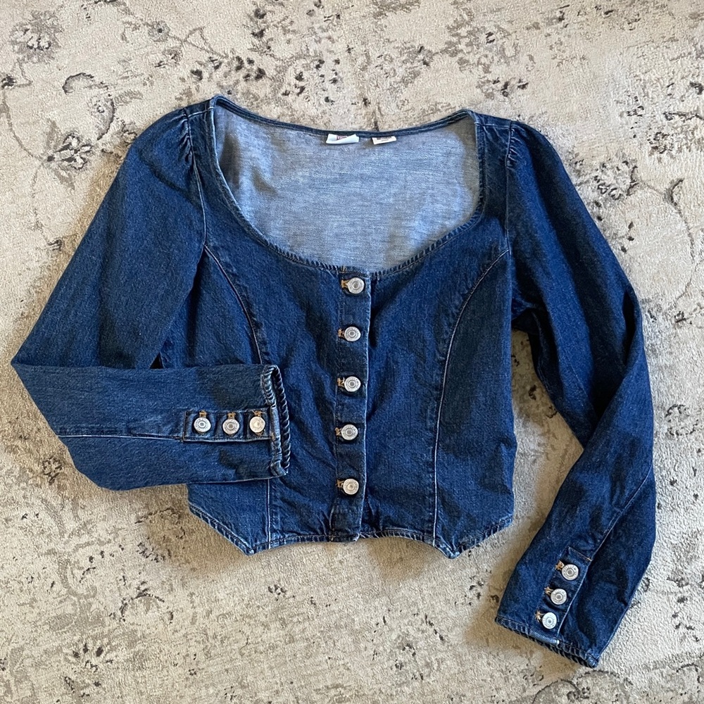 Levi’s Western Denim Button-Up Women's Top